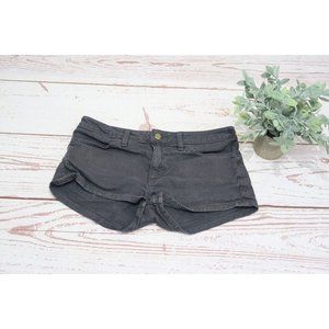 American Apparel Jeans Black Denim Shorts Size 27